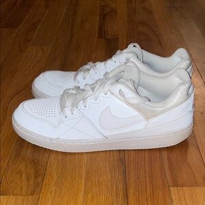 Nike Priority Low in an all-white colorway.  Size 9.5